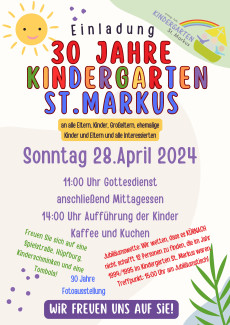 plakat_30Jahre_kiga_stmarkus